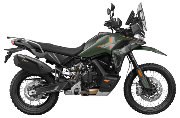 CFMoto 1000 MTX trois quarts avant détail cockpit