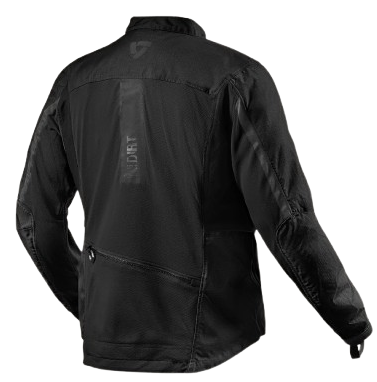 Veste moto Rev'it Mesh Territory vue de dos détail protections CE
